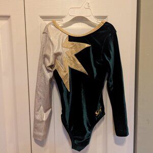 GK Black and Gold Kids Leotard